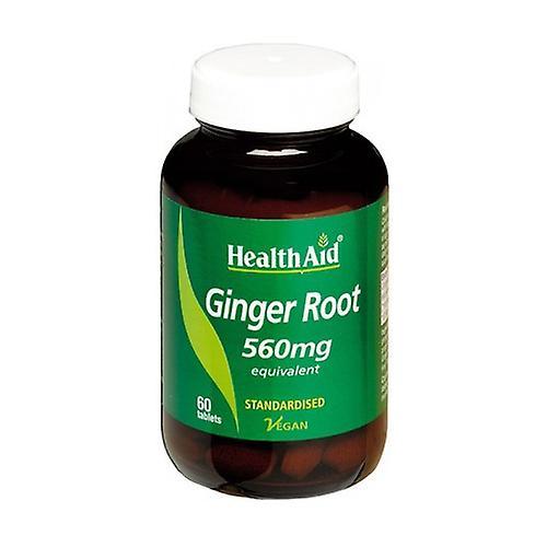 Health Aid Root Ginger (Ginger Root) 60 Tablets Of 560mg