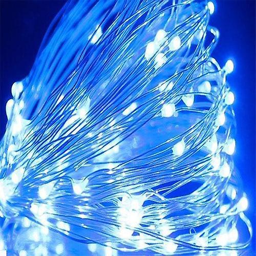 Slowmoose Usb Led String Copper, Silver Wire Garland Waterproof Fairy Lights Blue USB power / 2m 20leds