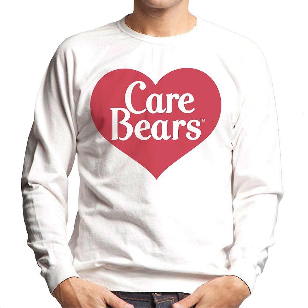 Care Bears Love Heart Logo Men's Sweatshirt White Medium