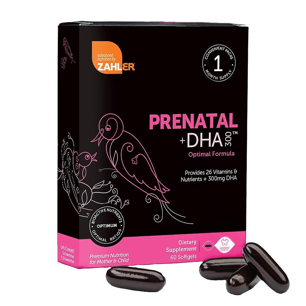 Zahler Prenatal dha, Premium Prenatal Vitamins For Mother And child, New And Improved Prenatal With dha! Certified kosher, 60 Count