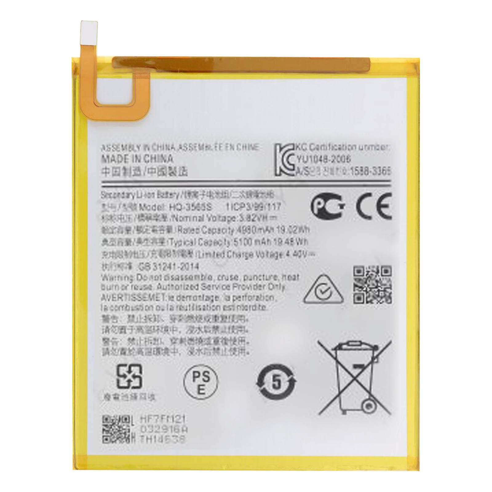 Clappio Internal Battery Galaxy Tab A7 Lite 5100mAh 100% Compatible GH81-19691A White