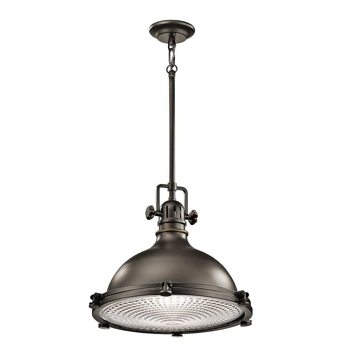 Elstead Lighting Hatteras Bay 1 Light Extra  Large Dome Ceiling Pendant Olde Bronze, E27