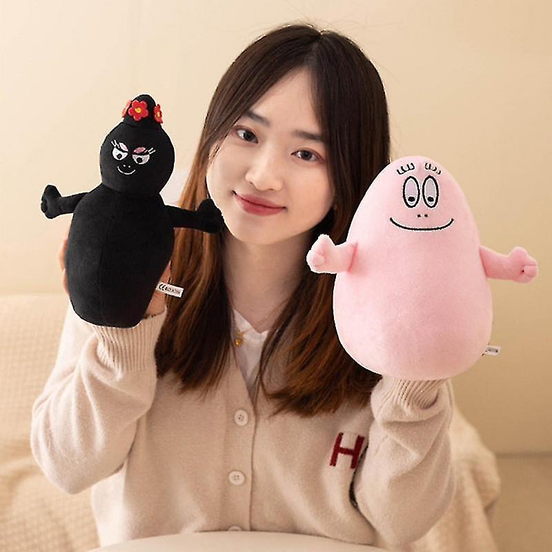 Lequeen Barbapapa Plush Toy Anime Barbapapa Doll Soft Stuffed Toys Kawaii Barbapapa Monster Doll Pillow Children Birthday Christmas Gift black