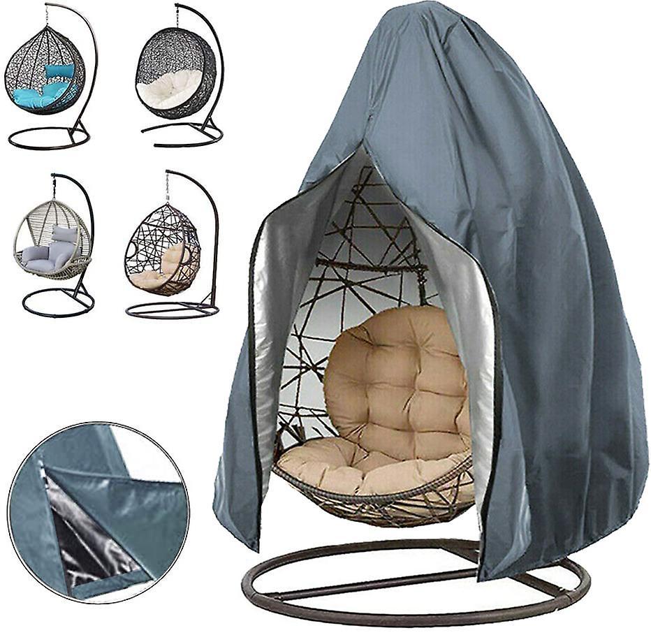 Yesfit Patio Hanging Chair Cover,egg Chair Cover,waterproof Egg Swing Chair Cover grey 45.3*74.8 in