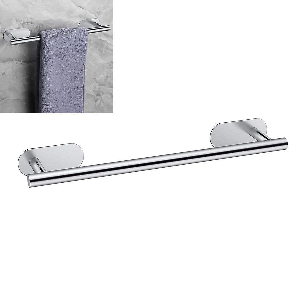 Phwj 40cm Towel Rack Bathroom Wall Mounted Towel Holder Self Adhesive Stainless Steel Towel Bar No Drilling Waterproof for Bathroom and Kitchen