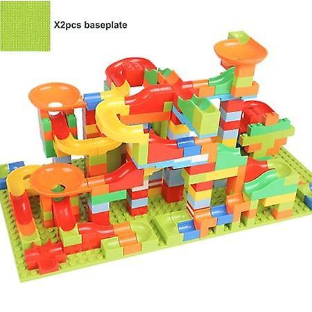 Slowmoose 3d Construction Marble Ball Track Building Blocks Bricks Set 330pcs