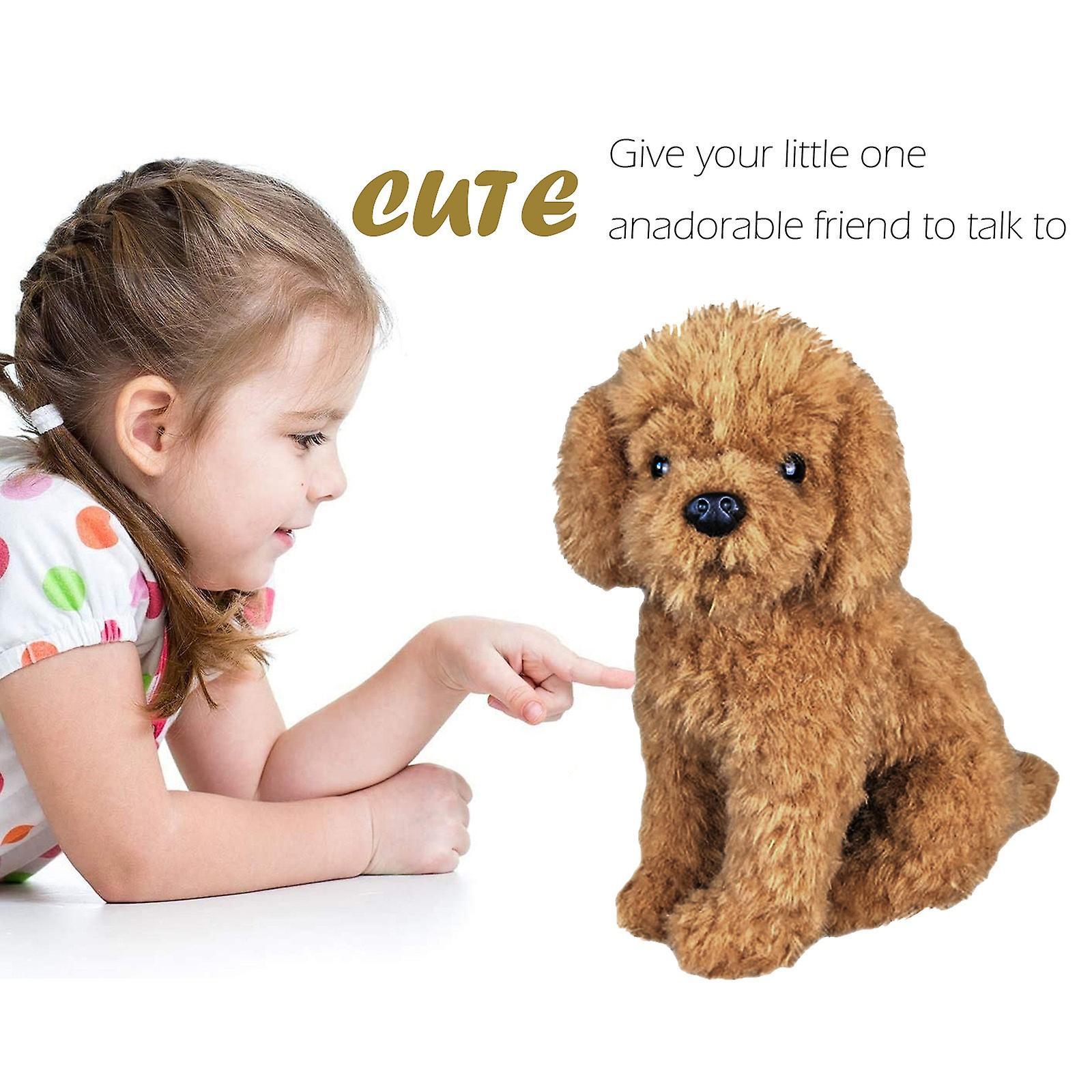 Baodan Realistic Plush Toy Dog Labradoodle Dog Plush Stuffed For Kids