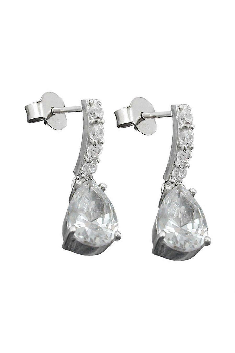 Gallay Earrings Zirconia White Silver 925 - Gl94089