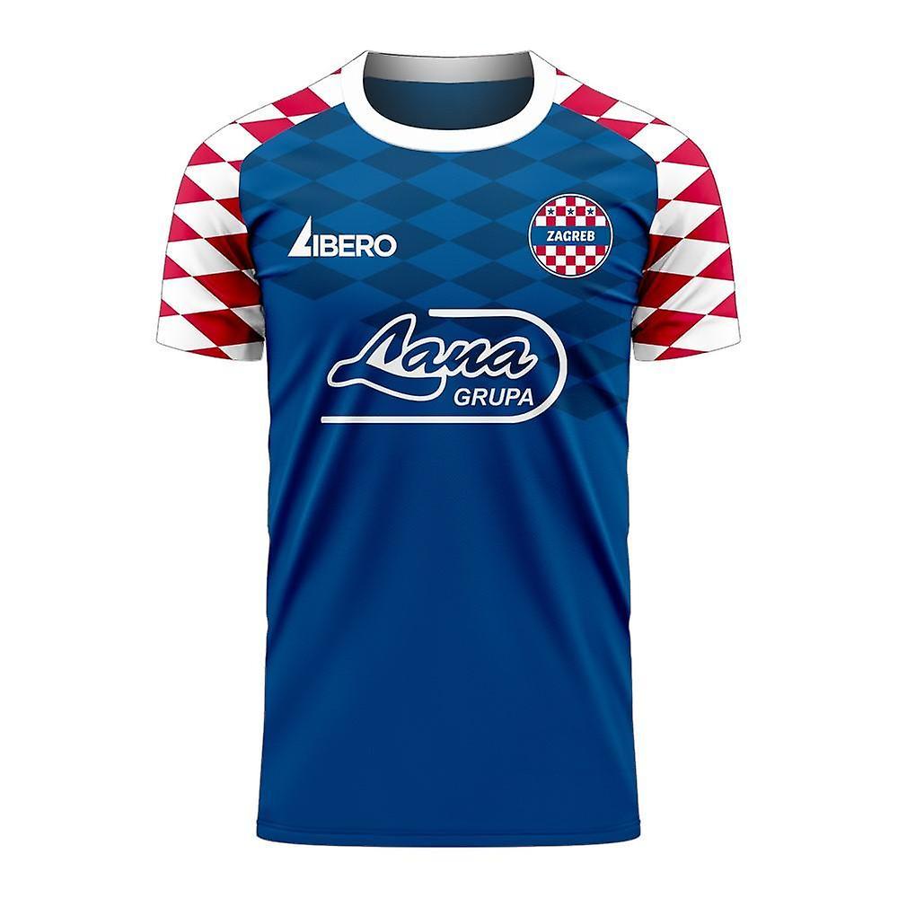 Libero Sportswear Dinamo Zagreb 2024-2025 Home Concept Football Kit (Libero) - Little Boys Blue LB 6-7yrs (116-122cm)