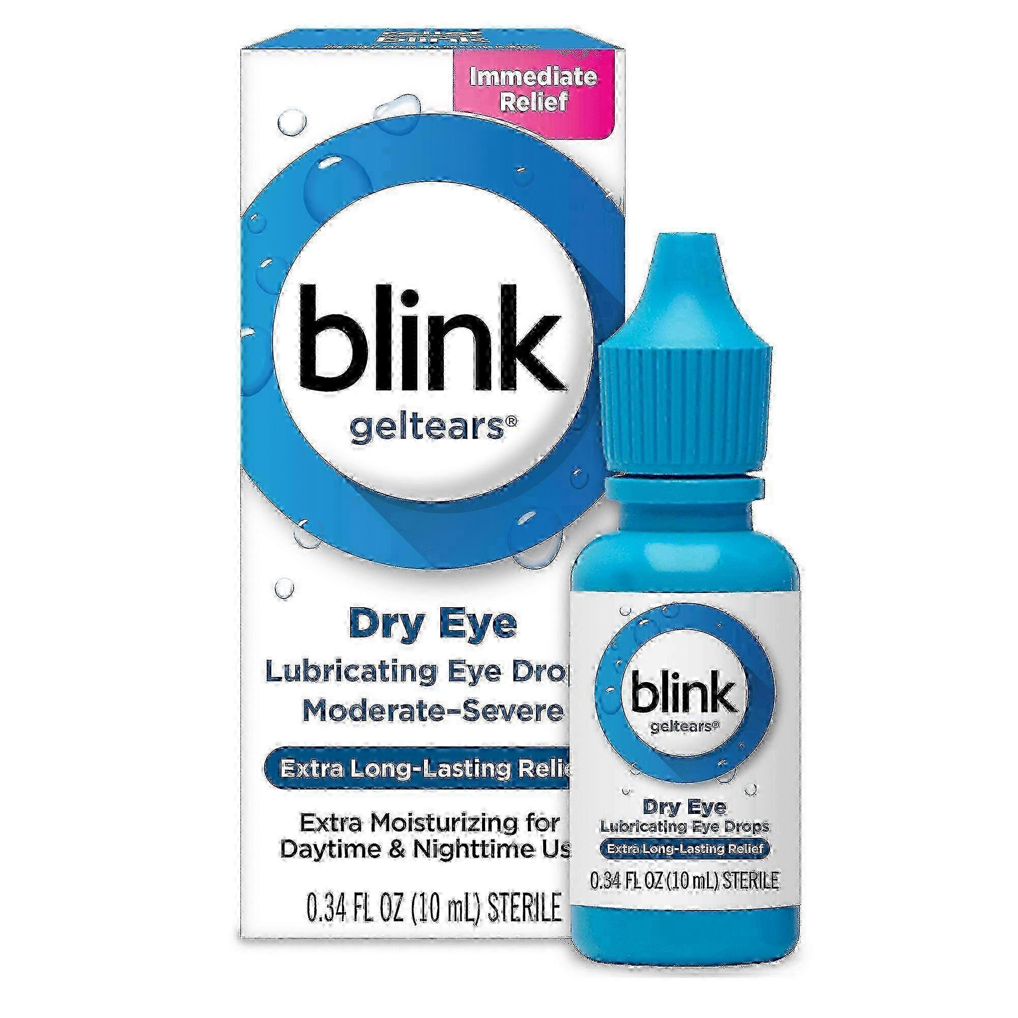 Blink Tears Blink gel tears, lubricating eye drops, moderate-severe dry eye, 0.34 oz