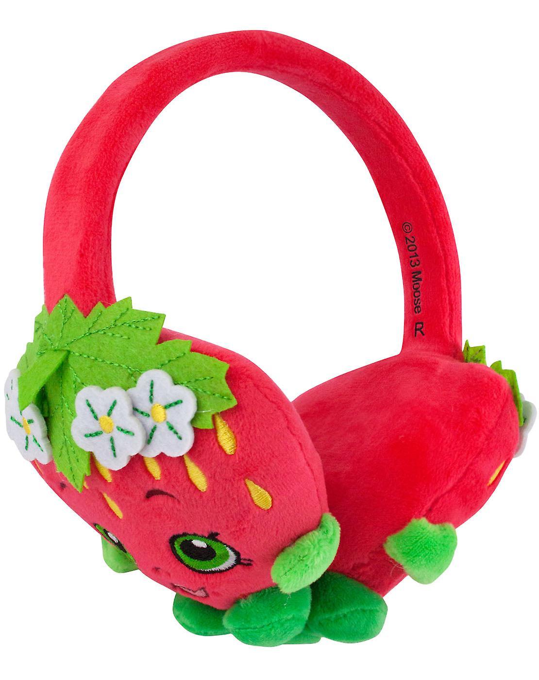 Shopkins Girls Foldable Headphones Red - One Size