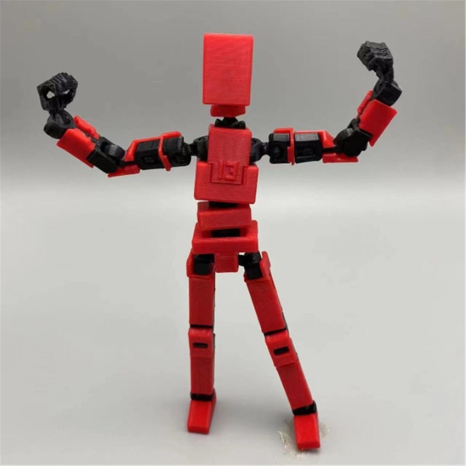 unbrand Mardi Gras Gifts Movable Doll Body Movable Mechanical Minifigure Toy For Action Figures Toys Gifts Game Gifts 245096 Red