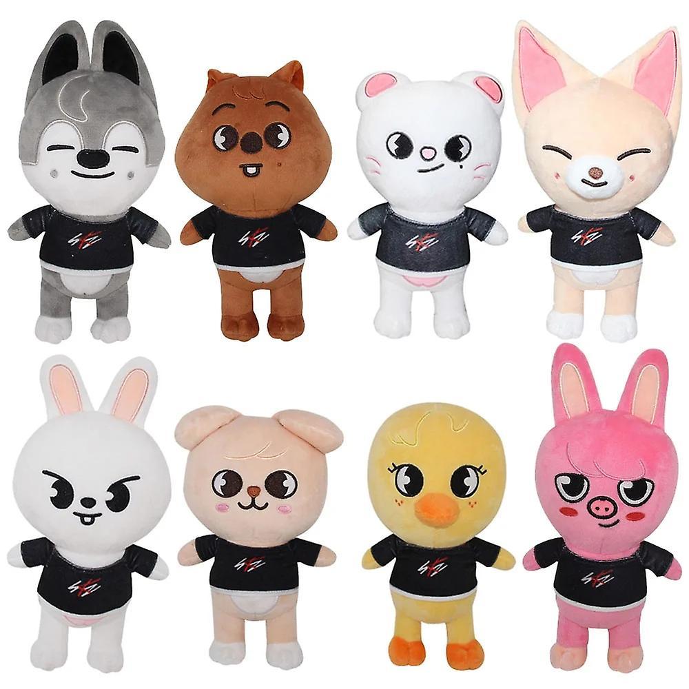 Hcankcan Skzoo Plush Toys Stray Kids 20cm Cartoon Stuffed Animal Plushies Doll Bbokari Leebit Wolf Chan Puppym Kids Adults Fans Gift 23cm3