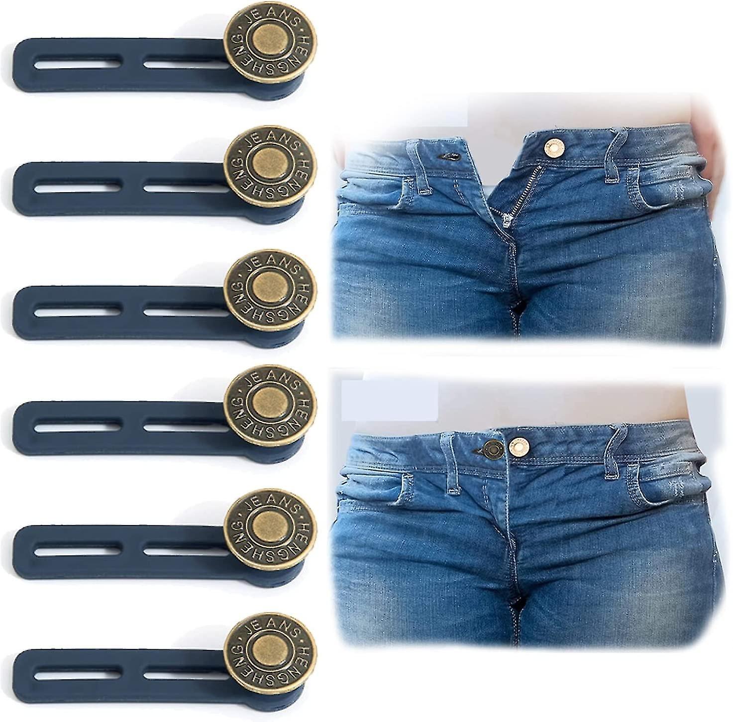 Guangzhou Yunlan Trading Co., 6 Pcs Button Extender For Trousers - Button For Jeans Jean Button Button Waist Extender, Pants Waist