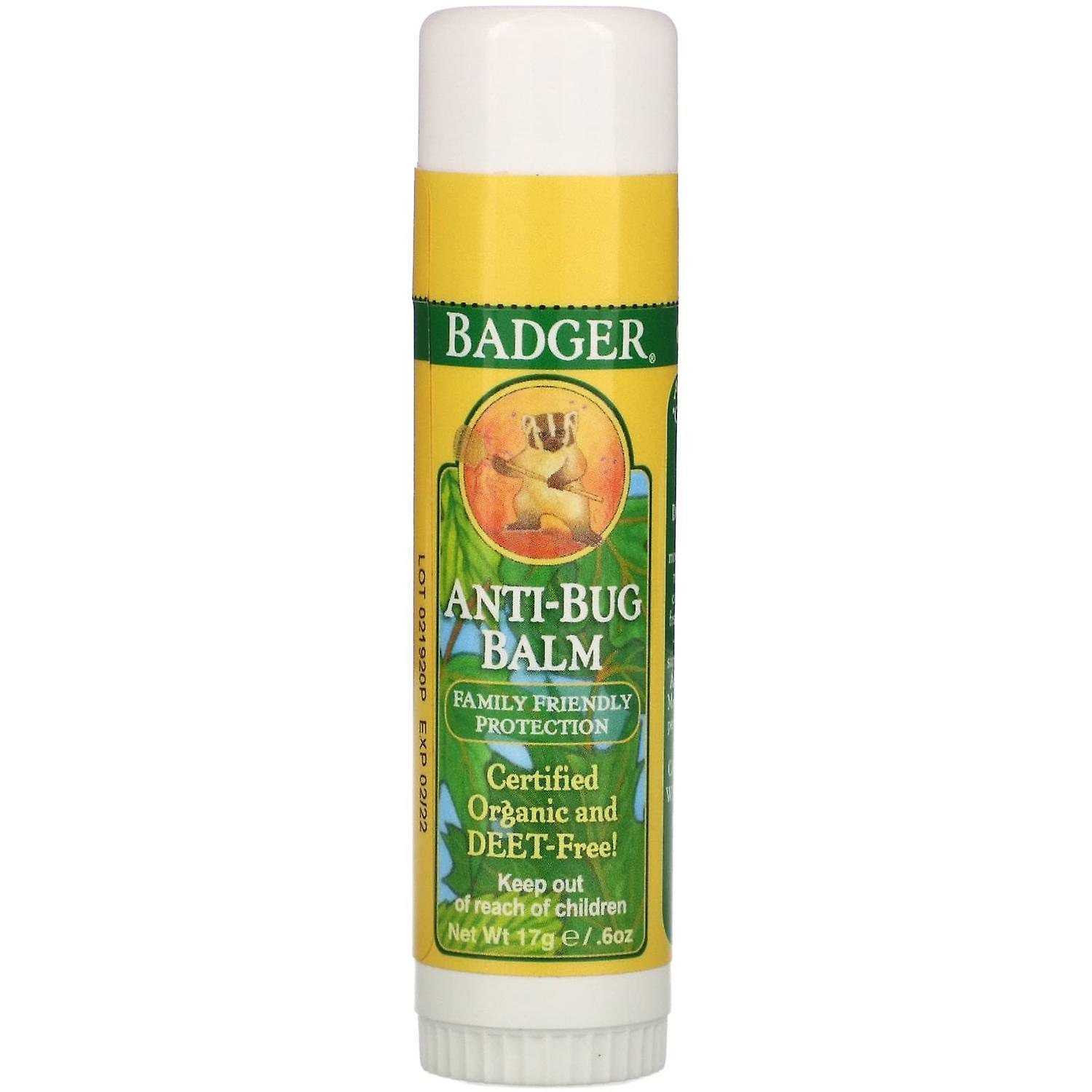 Badger Company, Anti-Bug Balm, 0.6 oz (17 g)