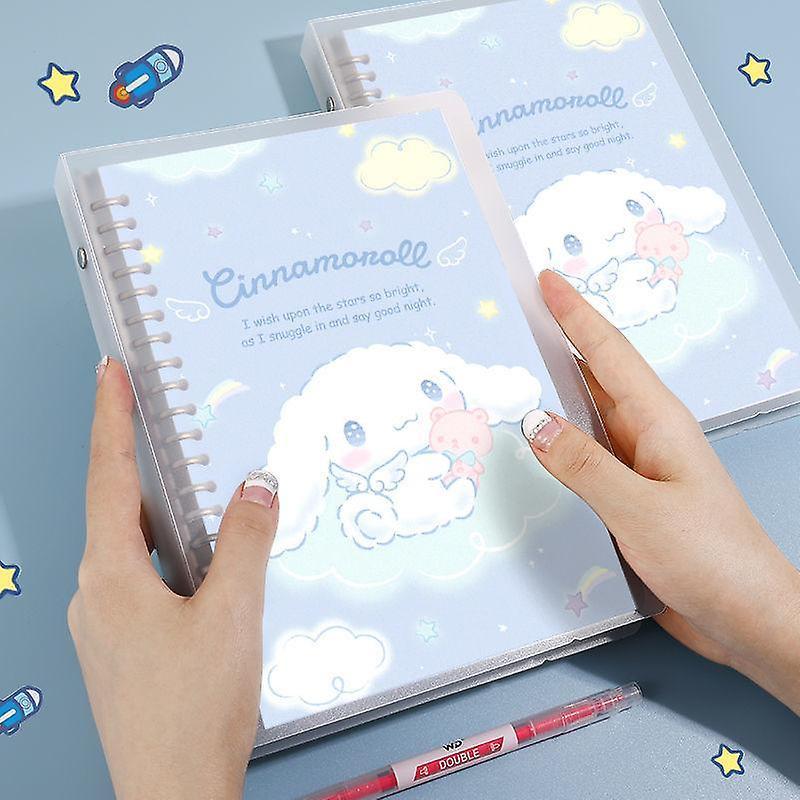 Aionyaaa A5 Kawaii Sanrios Notebook Cute Cinnamoroll Cartoon Girl Heart Detachable Diary Stationery Toys For Girls Gifts 2 Lined paper