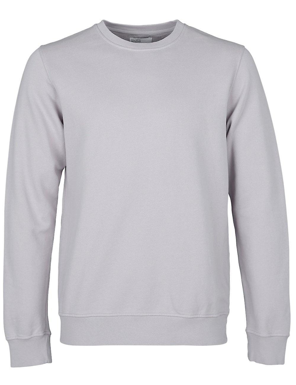 Men's Colorful Standard Organic Cotton Crew Sweat - Limestone Grey Medium