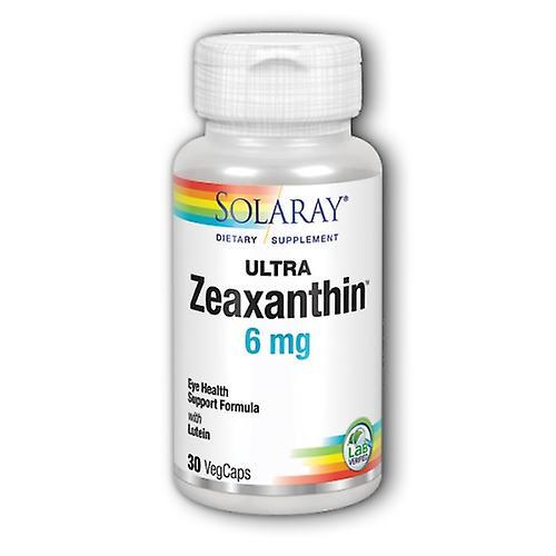 Solaray Ultra Zeaxanthin, 6 mg, 30 Caps (Pack of 1)