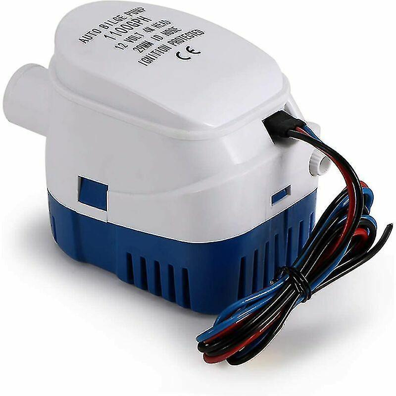 Acgiv Bilge Pumps, 12v 1100 Gph Automatic Bilge Pump Submersible Marine Automatic Bilge Pump Quiet Liquid Pump For Boats, Ponds, Pools