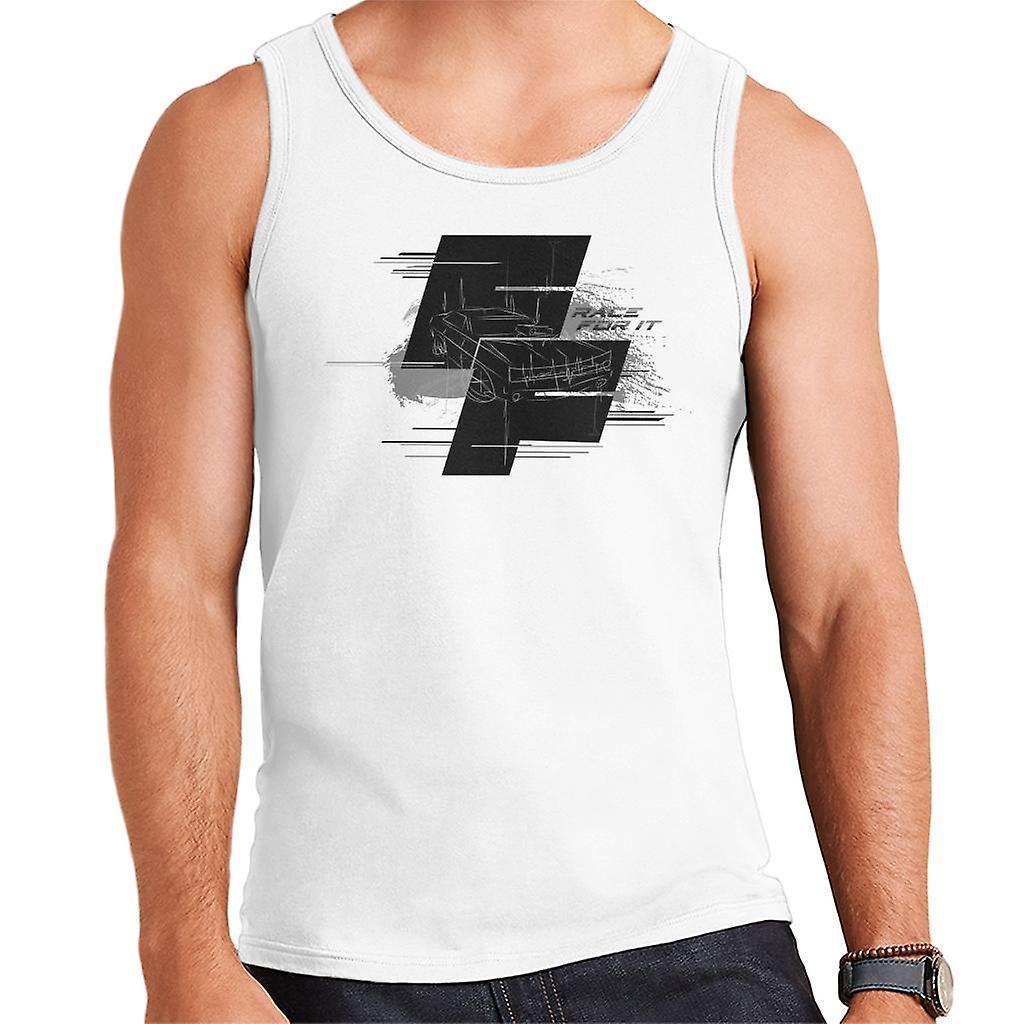 Fast & Furious Fast and Furious Dodge Charger Race For It Montage Men's Vest White Medium