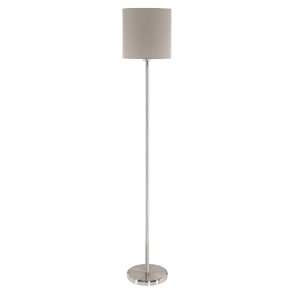 Eglo Lighting Pasteri 1 Light Floor Lamp Satin Nickel, E27