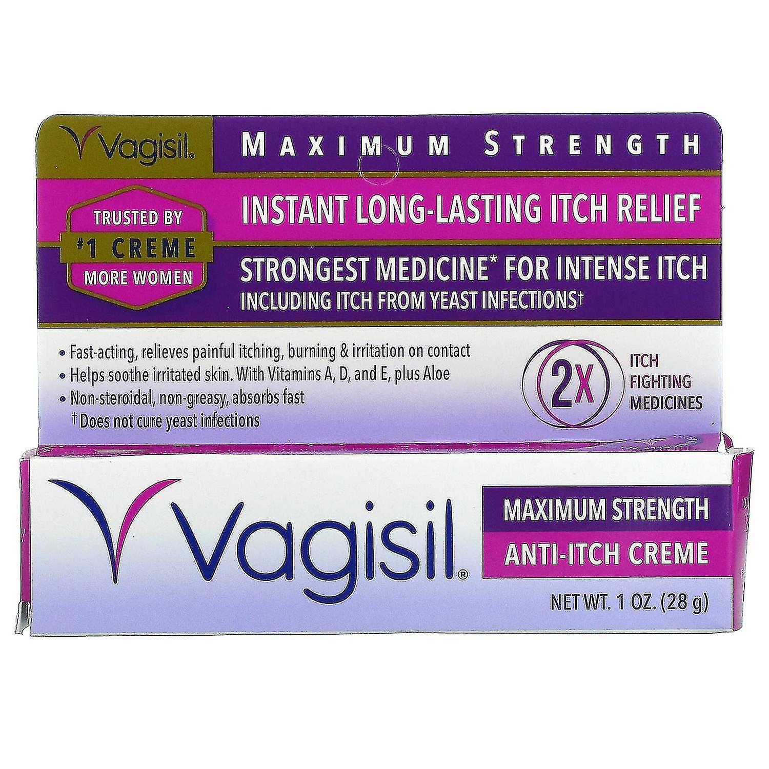 Vagisil, Anti-Itch Creme, Maximum Strength, 1 oz (28 g)