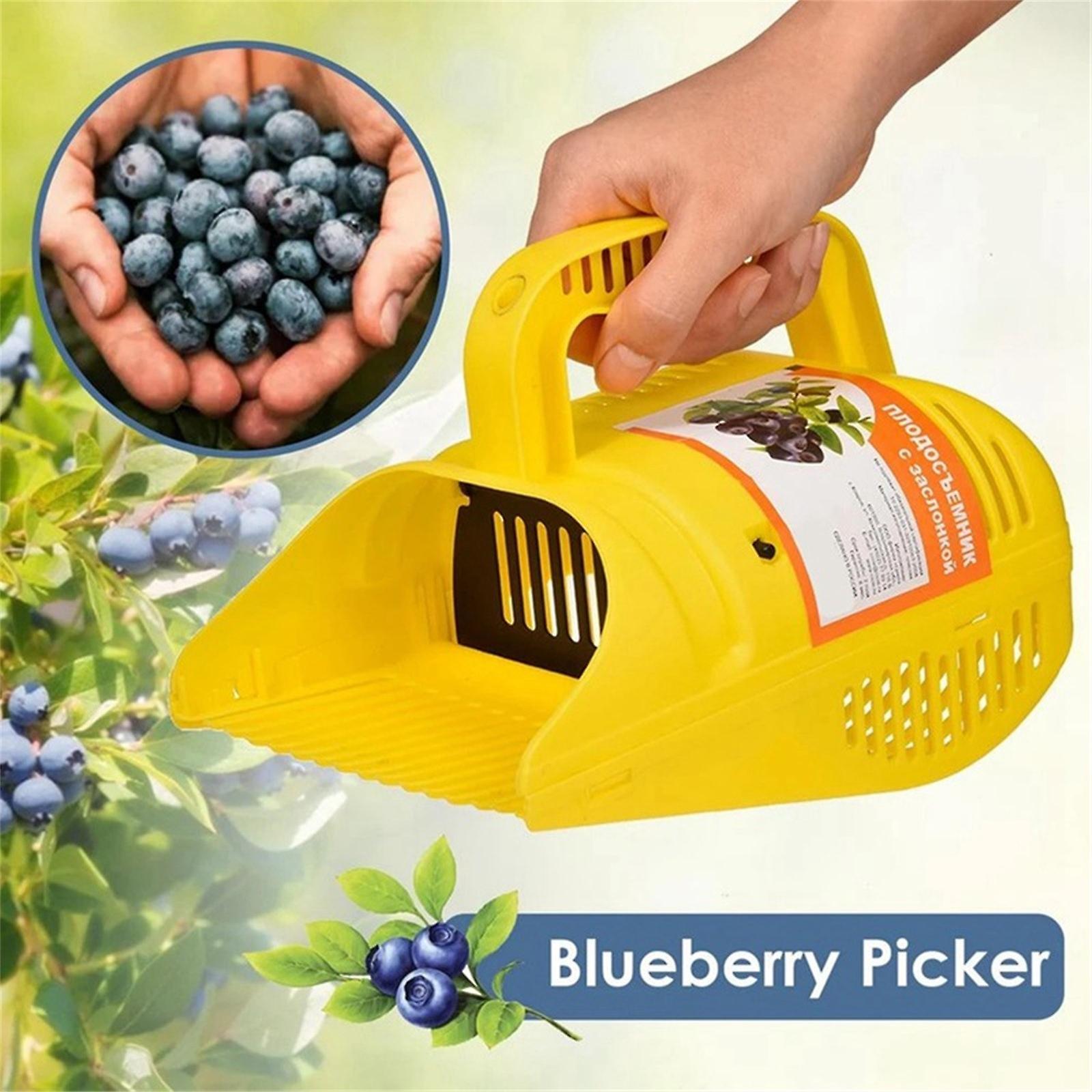 Gaoguang Blueberry Picking Tool With Handle Blueberry Shovel Picking Artifact Garden Tool Blueberry Picking Tool Yellow