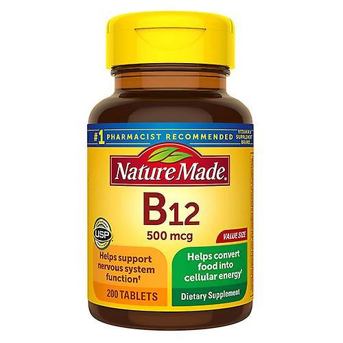 Nature Made Vitamin B-12,500 mcg ,200 Tabs (Pack of 1)