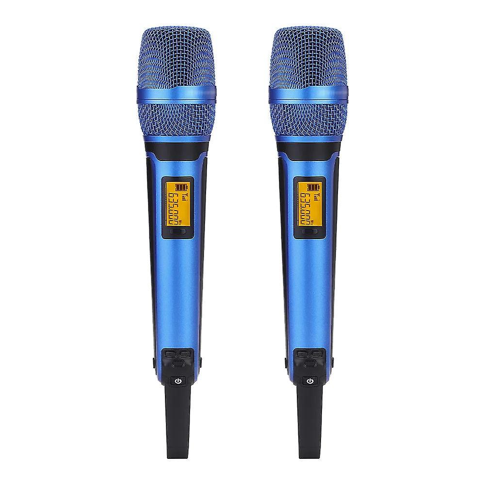 Microphones Ew135g4 Ew 100 G4 Ew100g4 Uhf Professional 2 Channel Wireless Microphone System With Metal Skm9000 For Sennheiser Stage Karaoke 2 blue