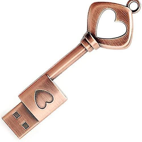 Sunrain Love Knot Flash Drive Heart Shaped Usb Thumb Drive Metal Zip Drive Retro Birthday Wedding Gift Data Storage Photo Stick For Family,kids,fri...