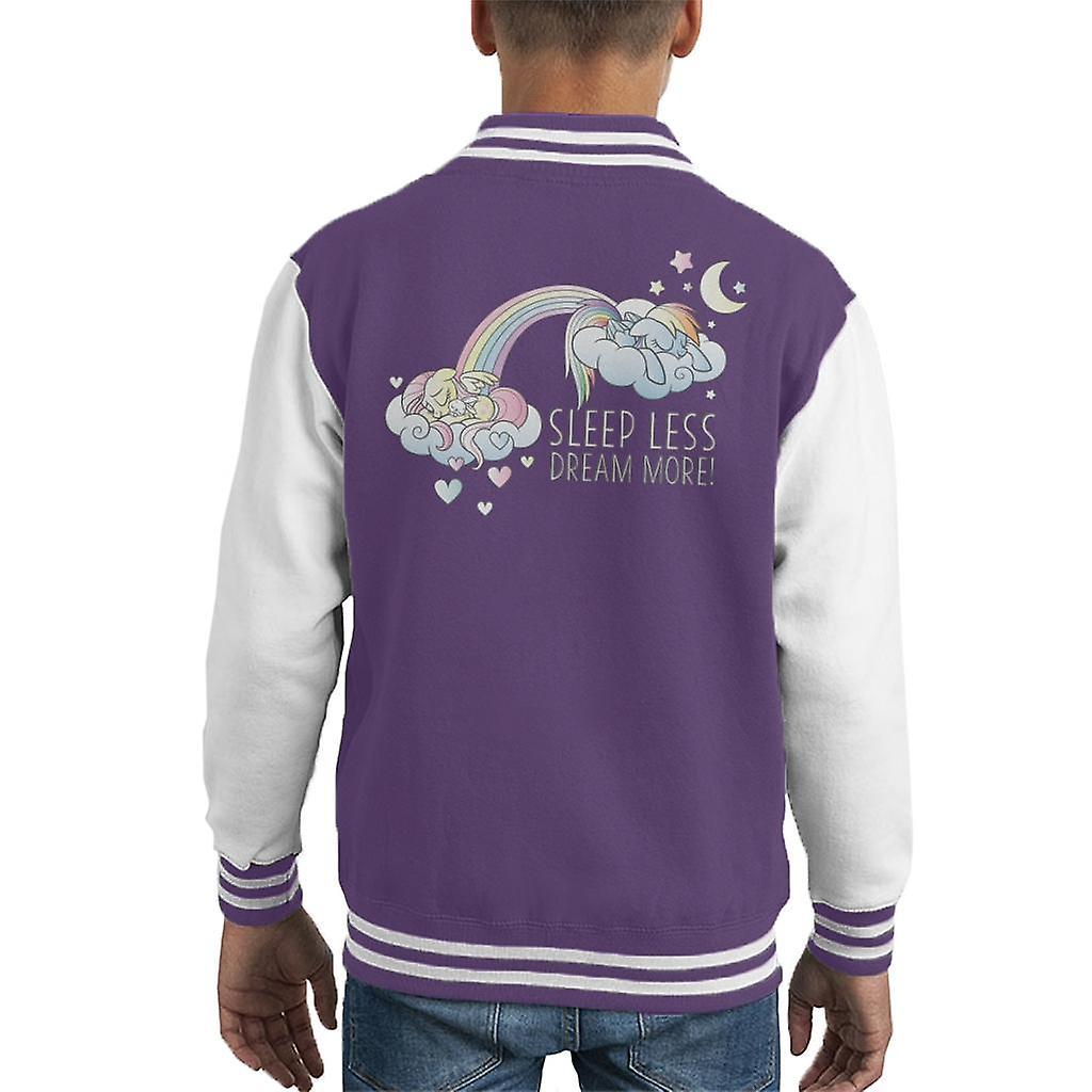 My Little Pony Sleeps Less Dream More Kid's Varsity Jacket Purple/White X-Large (12-13 yrs)