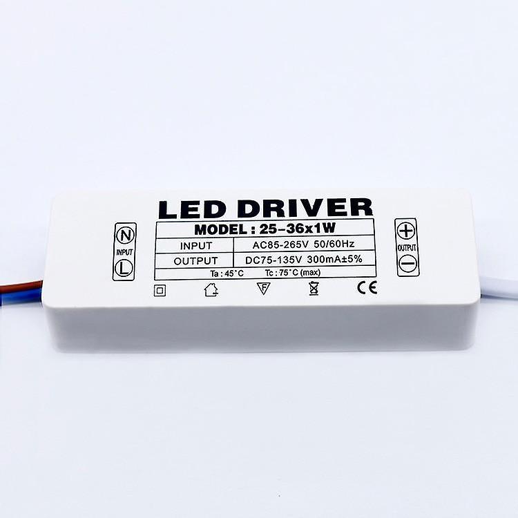 Slowmoose Led Driver And  Power Supply Unit Ac85-265v Lighting Transformers For Led 25-36W 300mA