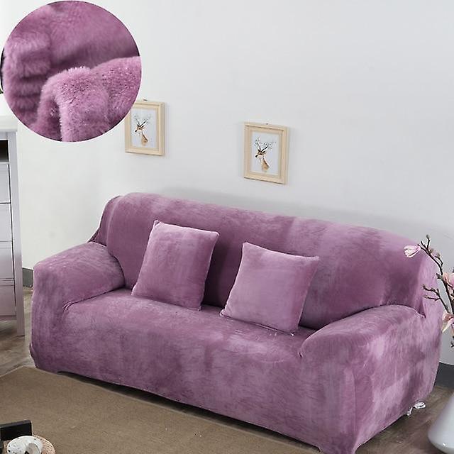 Slowmoose Thick Plush Sofa Covers For Living Room - Sofa Towel Slip Resistant Keep Warm - colour9 2-seater 145-185cm