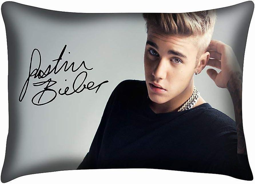 Kerota Custom Justin Bieber Home Decorative Soft Throw Pillowcase Cushion Custom Pillow Case Cover Protecter with Zipper Printed (40cmx60cm) AB-664...