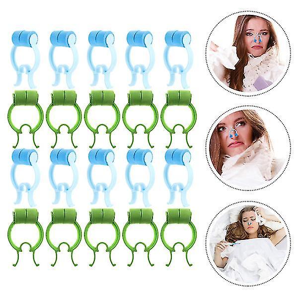 Vonkayi 20 Pcs Nose Clips Nose Stop Clips Nose Nasal Stopper Clips Lung Breathing Training Clips