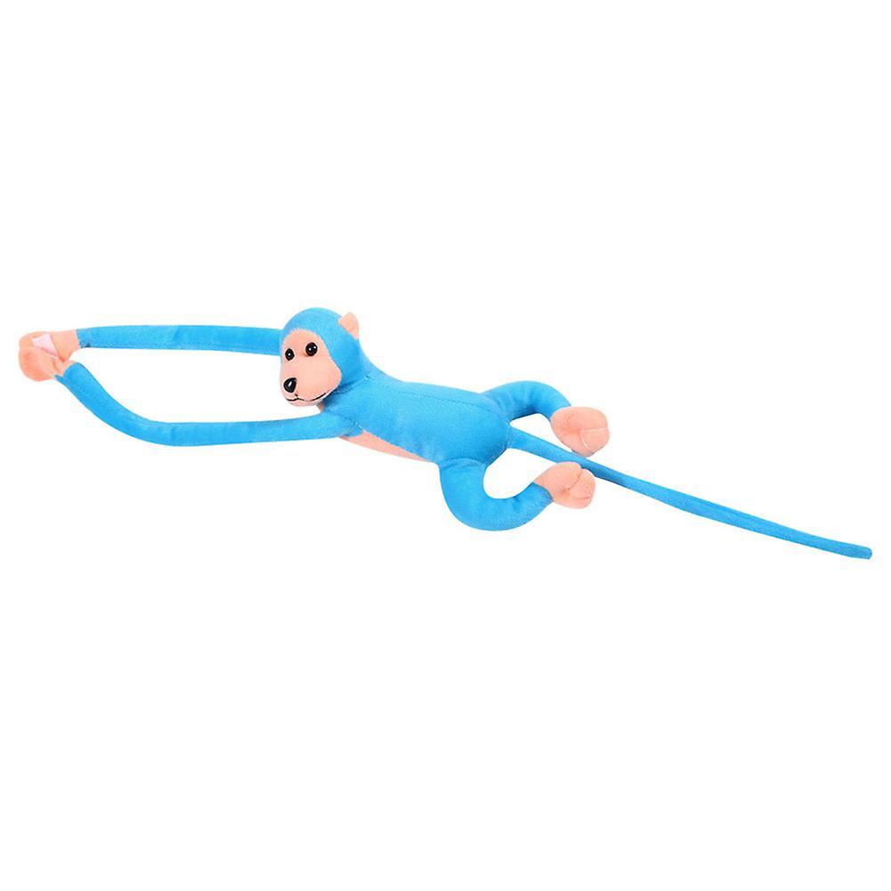 Yamaler Cute Stuffed Monkey Plush Toy Doll Long Arm Hanging Gibbons Kids Birthday Gift Blue