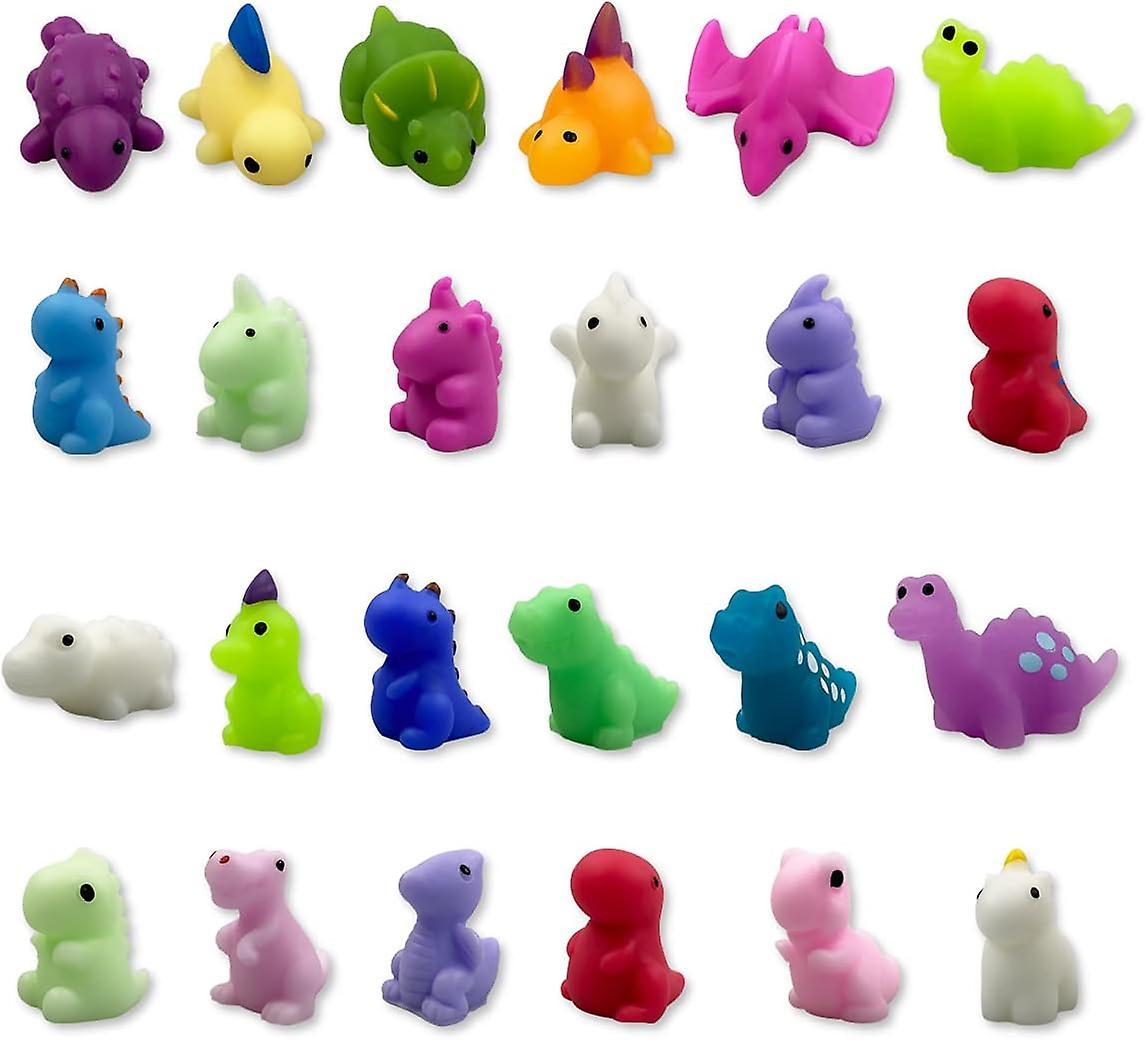 Ubiuo 24 Pcs Dinosaur Kawaii Squishies Mochi Squishy Toys Stress Relief Toys For Kids Boys Girls Party Favors Birthday Gifts