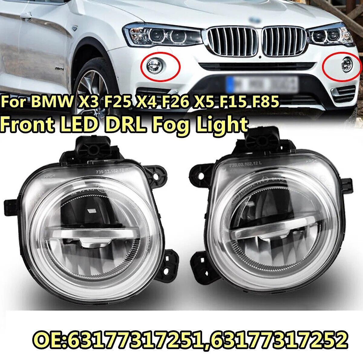 Scitoo Pair Front Bumper Led Fog Light Lamp Foglight Assembly For Bmw X3 F25 X4 F26 X5 F15 F85 Fog Lamp Drl Driving Lamp 63177317251