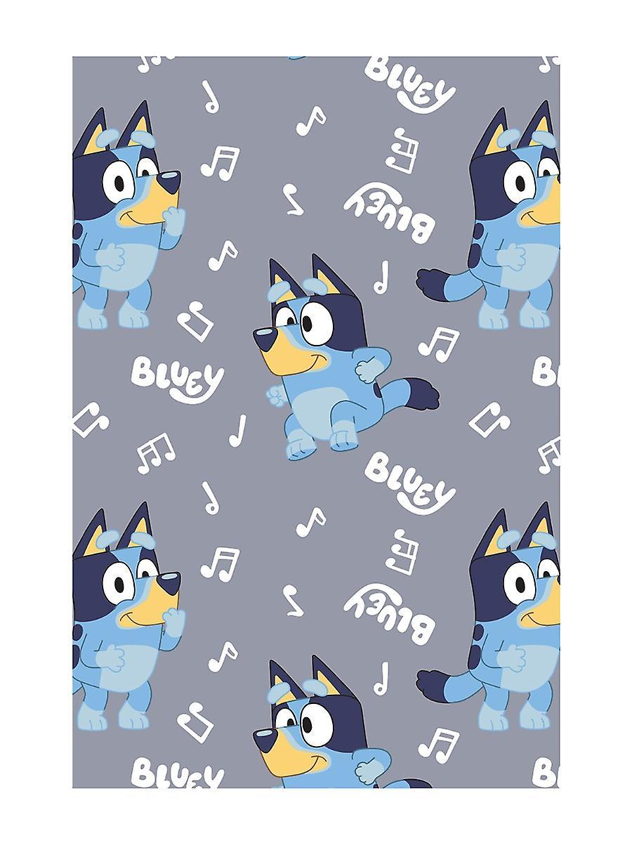 Bluey Grey Fleece Blanket