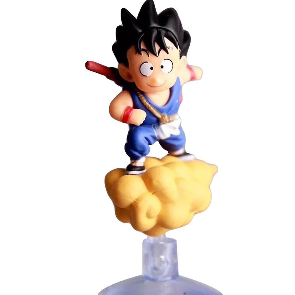 Remorui Cute Dragon Ball Goku PVC Action Figure Suction Cup Toy Car Window Mirror Decor Blue Goku