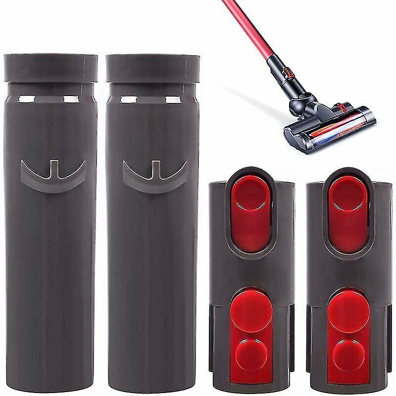 Acgiv 4 Pack Dyson Adapter for V6 to V7 V8 V10 Vacuum Cleaners - Two Styles