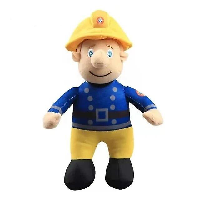 Aintier Fireman Sam Plush Toy Firefighter Soft Stuffed Doll 25cm Figure Kids Xmas Gift