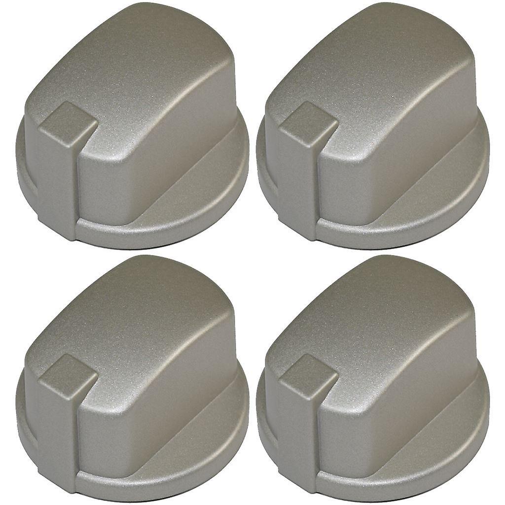 Ufixt Indesit Compatible Oven Cooker Hob Control Knob Inox Pack of 4