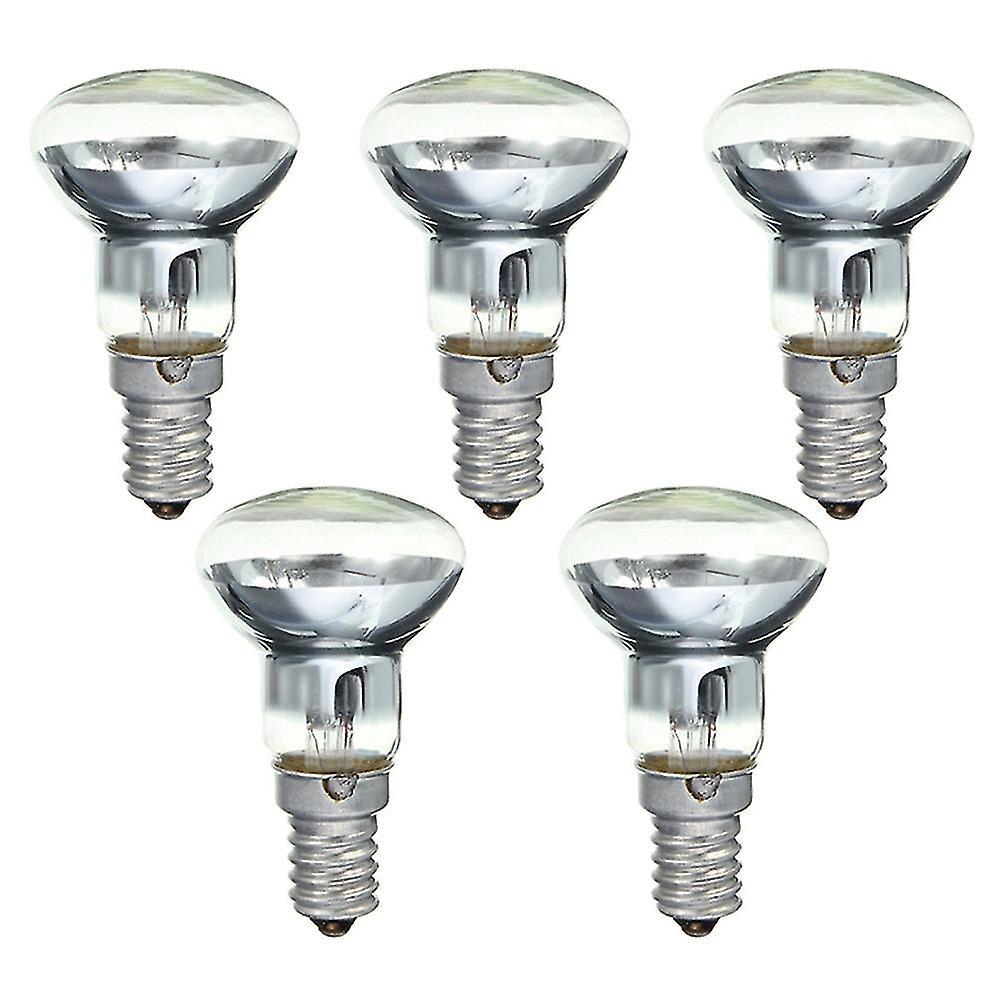 Zhenv Replacement Lava Lamp E14 R39 30W Spotlight Screw in Light Bulb Clear Reflector Spot Light Bulbs Lava Incandescent 5Pcs