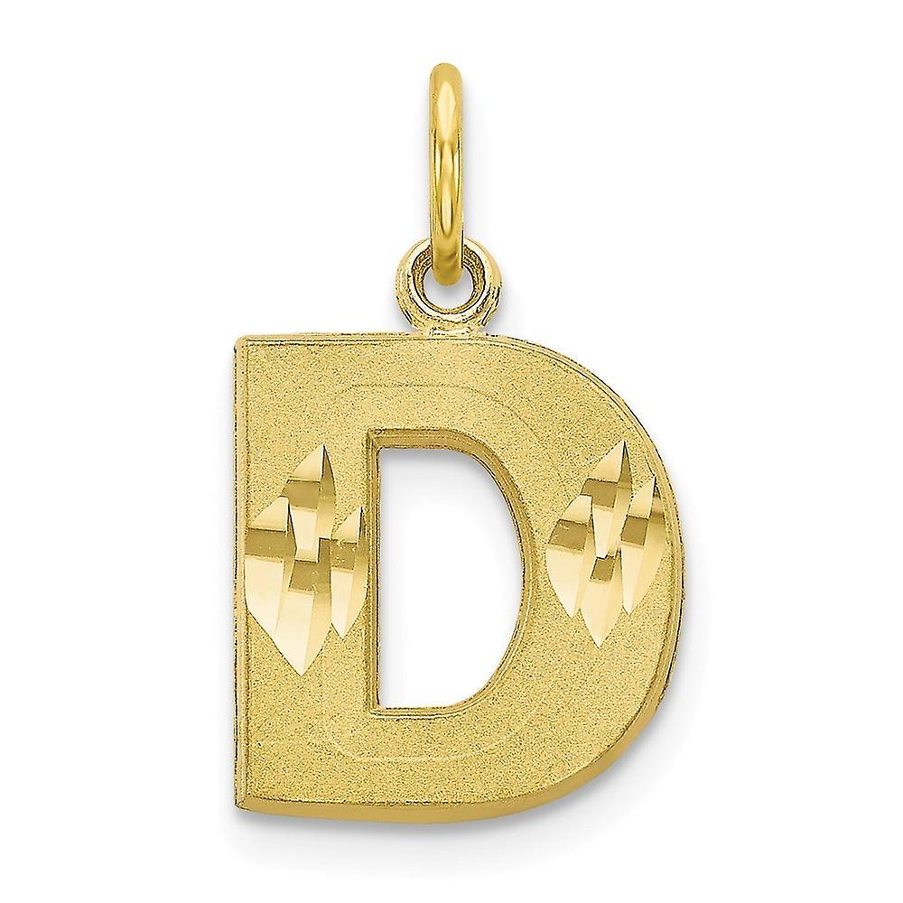 JewelryWeb 10k Gold Letter Name Personalized Monogram Initial  Charm Pendant Necklace Jewelry Gifts for Women