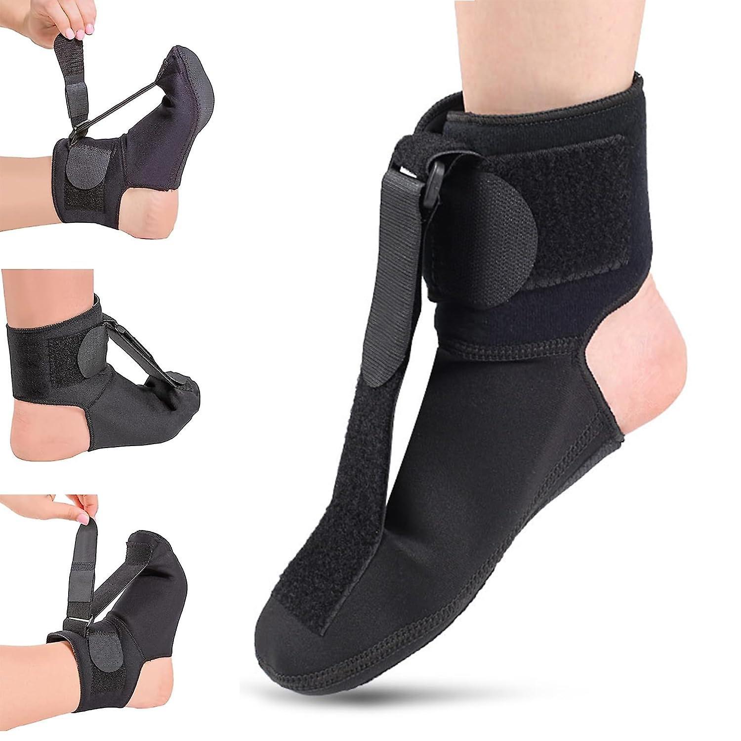 Frusde Plantar Fasciitis Night Splint Sock, Soft Plantar Fascia Brace For Sleeping Achilles Tendonitis, Gentle Foot Support For Pain Relief Healing...