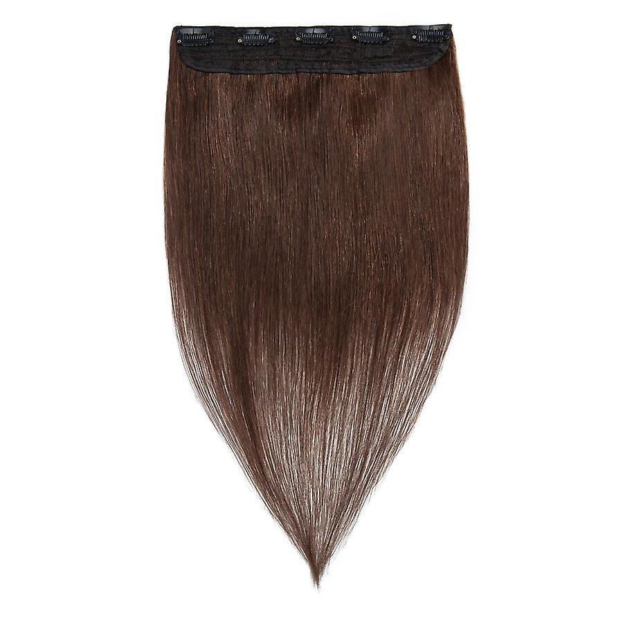 Sego One Piece Clip In Hair Extensions Real Remy Human Hair darkbrown 20inch