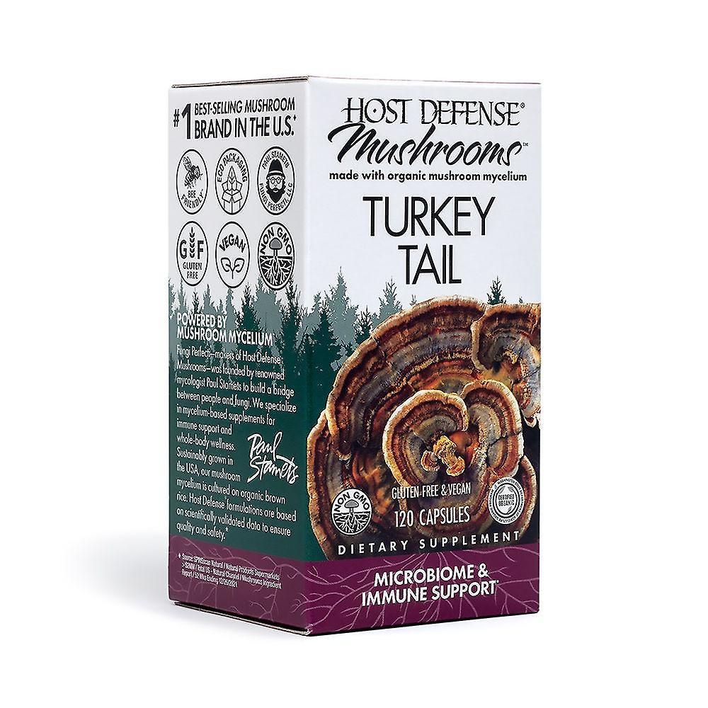 Host defense turkey tail unflavored 120 capsules