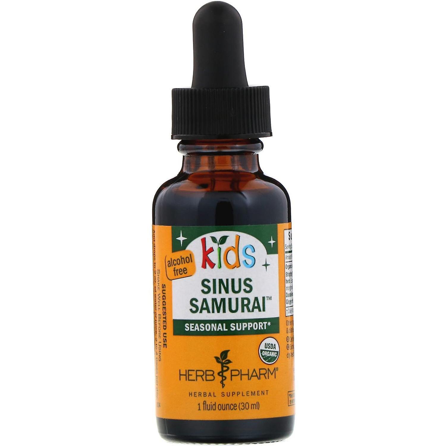 Herb Pharm, Kid's Sinus Samurai, Alcohol Free, 1 fl oz (30 ml)