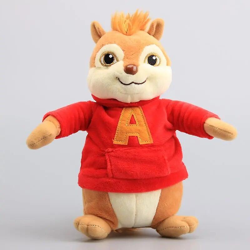 Aintier Alvin and the Chipmunks Halloween Plush Toys Kawaii Fluffy Chipmunks Stuffed Animals 9" 22 CM Children Xmas Gift Red Color